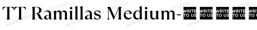 TT Ramillas Medium字体转换